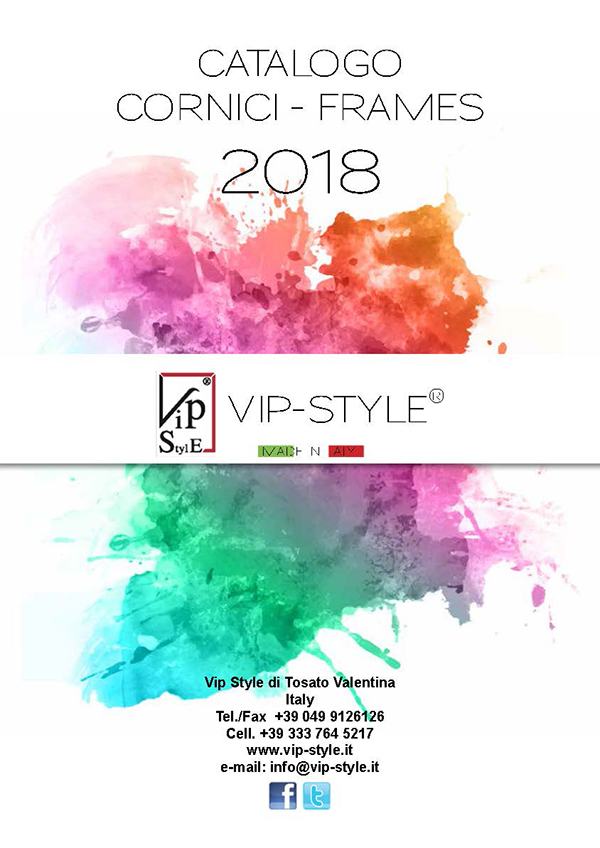 catalogo cornici Vip Style 2018